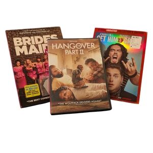 Comedy Movies DVD Lot Bridesmaid's, Get Him To The Greek, Hangover 2